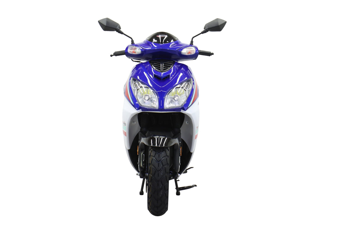 Free Shipping! X-PRO Fiji 150cc Moped Scooter with 13" Aluminum Wheels, Electric/Kick Start! Large LED Headlights!