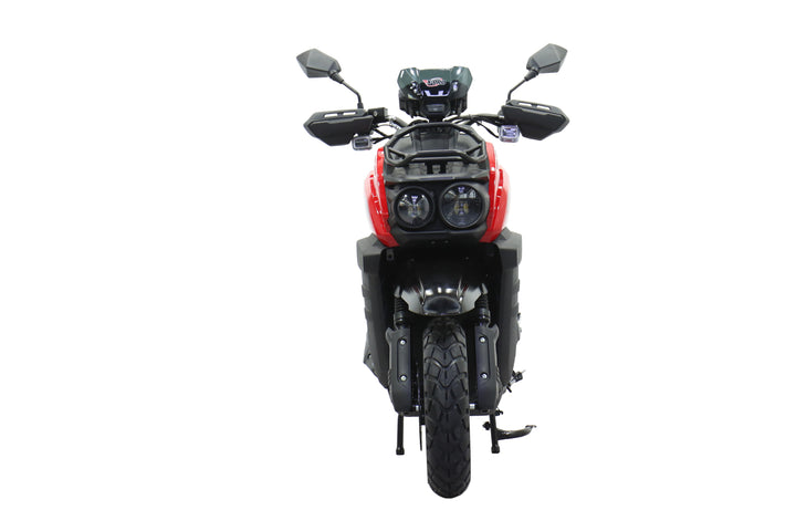 Free Shipping! X-PRO Tank 150cc Moped Scooter with 12" Aluminum Wheels, Electric/Kick Start, Large LED Headlights!