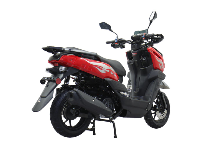 Free Shipping! X-PRO Tank 150cc Moped Scooter with 12" Aluminum Wheels, Electric/Kick Start, Large LED Headlights!