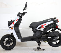 Free Shipping! X-PRO 150cc Moped Scooter with 12in Aluminum Wheels, Electric/Kick Start, Dual Headlights and Tail Lights!