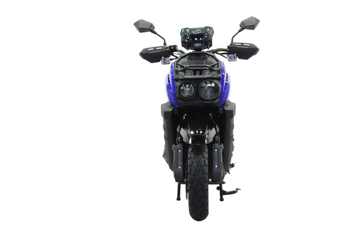 Free Shipping! X-PRO Tank 150cc Moped Scooter with 12" Aluminum Wheels, Electric/Kick Start, Large LED Headlights!