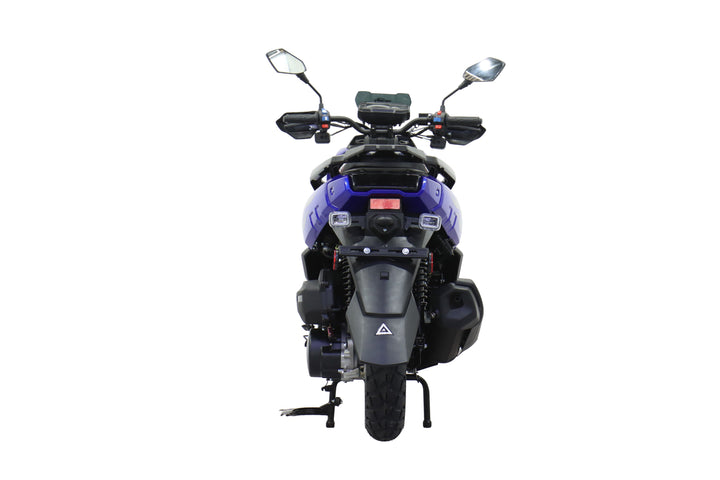 Free Shipping! X-PRO Tank 150cc Moped Scooter with 12" Aluminum Wheels, Electric/Kick Start, Large LED Headlights!