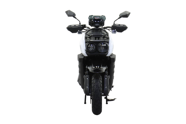 Free Shipping! X-PRO Tank 150cc Moped Scooter with 12" Aluminum Wheels, Electric/Kick Start, Large LED Headlights!