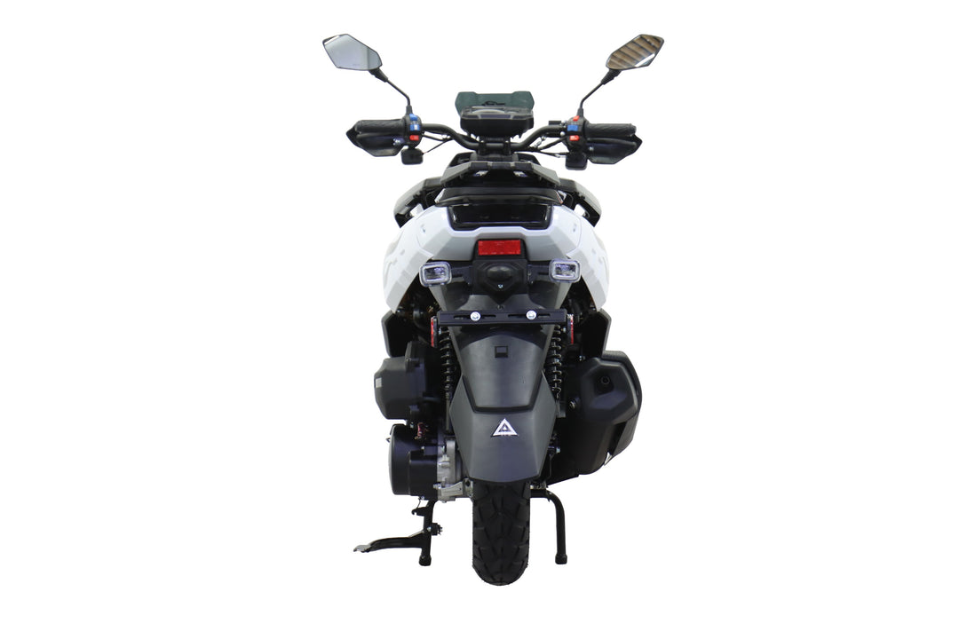 Free Shipping! X-PRO Tank 150cc Moped Scooter with 12" Aluminum Wheels, Electric/Kick Start, Large LED Headlights!