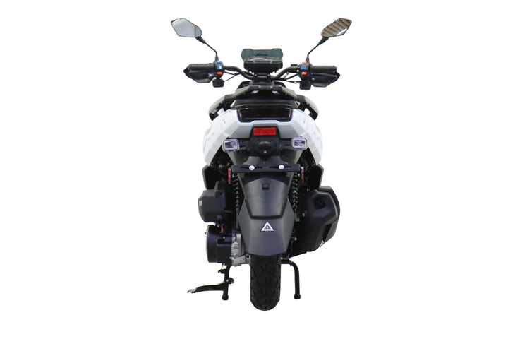 Free Shipping! X-PRO Tank 150cc Moped Scooter with 12" Aluminum Wheels, Electric/Kick Start, Large LED Headlights!