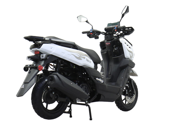 Free Shipping! X-PRO Tank 150cc Moped Scooter with 12" Aluminum Wheels, Electric/Kick Start, Large LED Headlights!