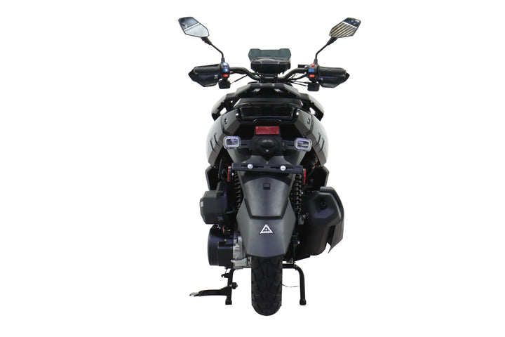 Free Shipping! X-PRO Tank 150cc Moped Scooter with 12" Aluminum Wheels, Electric/Kick Start, Large LED Headlights!