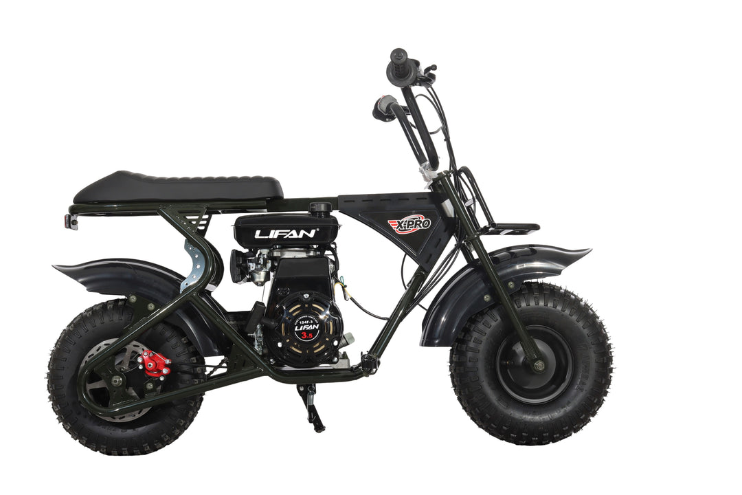 Free Shipping! X-PRO Falcon 105cc 4-Stroke Mini Dirt Bike for Kids, 6in Wheels, Up to 22Mph, Weight Support 165 LBS!