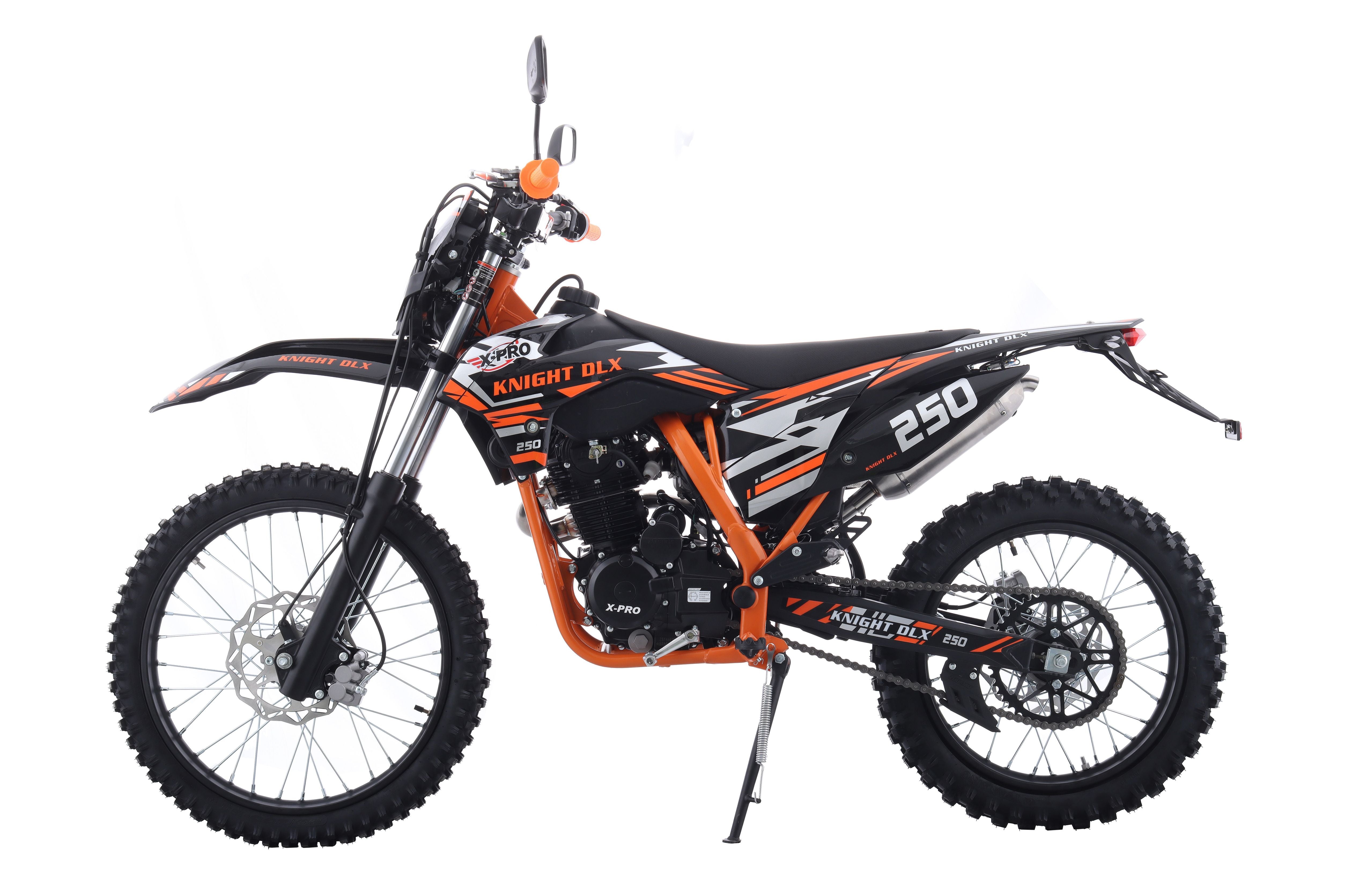 Free Shipping! X-PRO Knight DLX 250 Dirt Bike with All Lights and