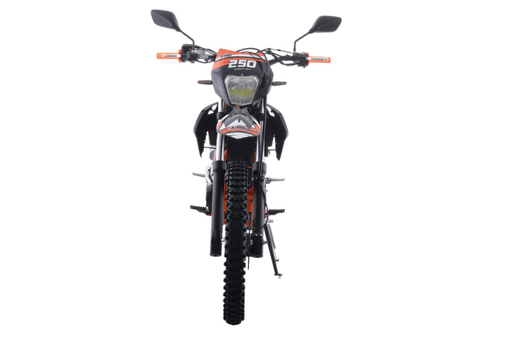 Free Shipping! X-PRO Knight DLX 250 Dirt Bike with All Lights and 5-Speed Manual Transmission, Electric/Kick Start! Big 21in/18in Wheels! Zongshen Brand Engine!