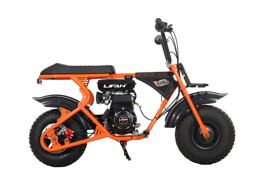 Free Shipping! X-PRO Falcon 105cc 4-Stroke Mini Dirt Bike for Kids, 6in Wheels, Up to 22Mph, Weight Support 165 LBS!