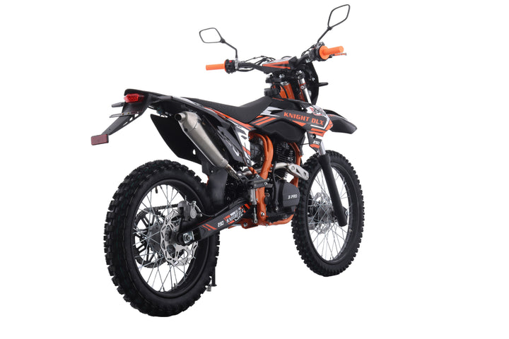 Free Shipping! X-PRO Knight DLX 250 Dirt Bike with All Lights and 5-Speed Manual Transmission, Electric/Kick Start! Big 21in/18in Wheels! Zongshen Brand Engine!