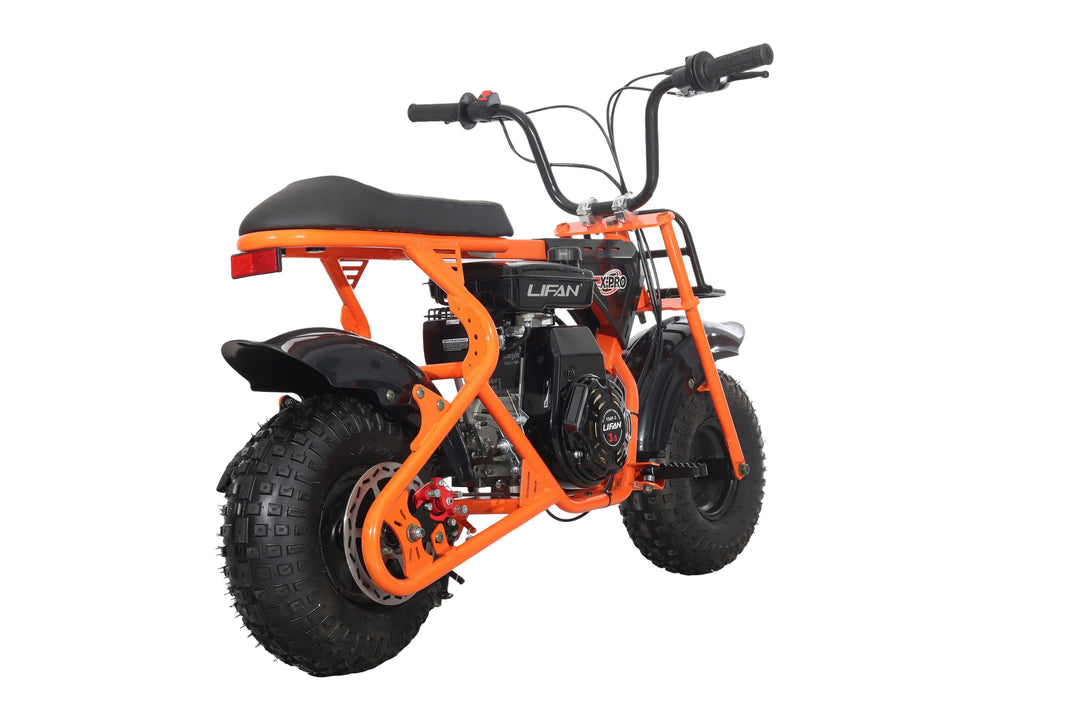 Free Shipping! X-PRO Falcon 105cc 4-Stroke Mini Dirt Bike for Kids, 6in Wheels, Up to 22Mph, Weight Support 165 LBS!
