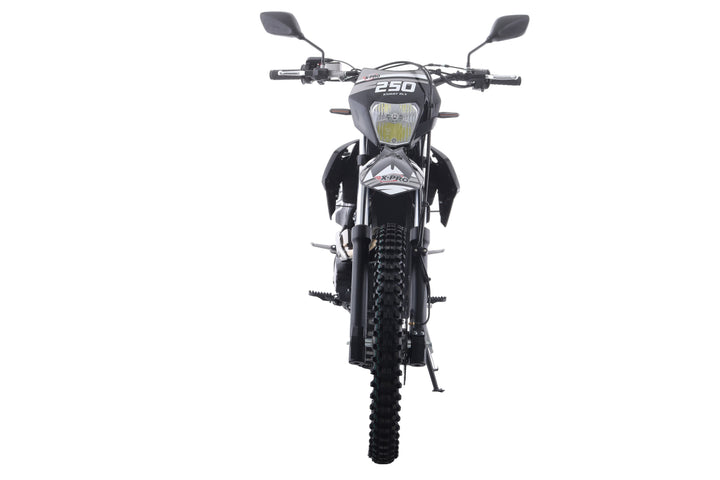 Free Shipping! X-PRO Knight DLX 250 Dirt Bike with All Lights and 5-Speed Manual Transmission, Electric/Kick Start! Big 21in/18in Wheels! Zongshen Brand Engine!