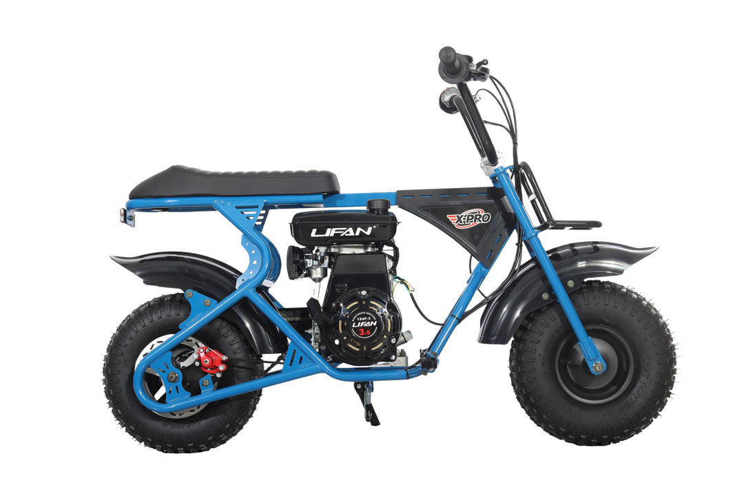 Free Shipping! X-PRO Falcon 105cc 4-Stroke Mini Dirt Bike for Kids, 6in Wheels, Up to 22Mph, Weight Support 165 LBS!
