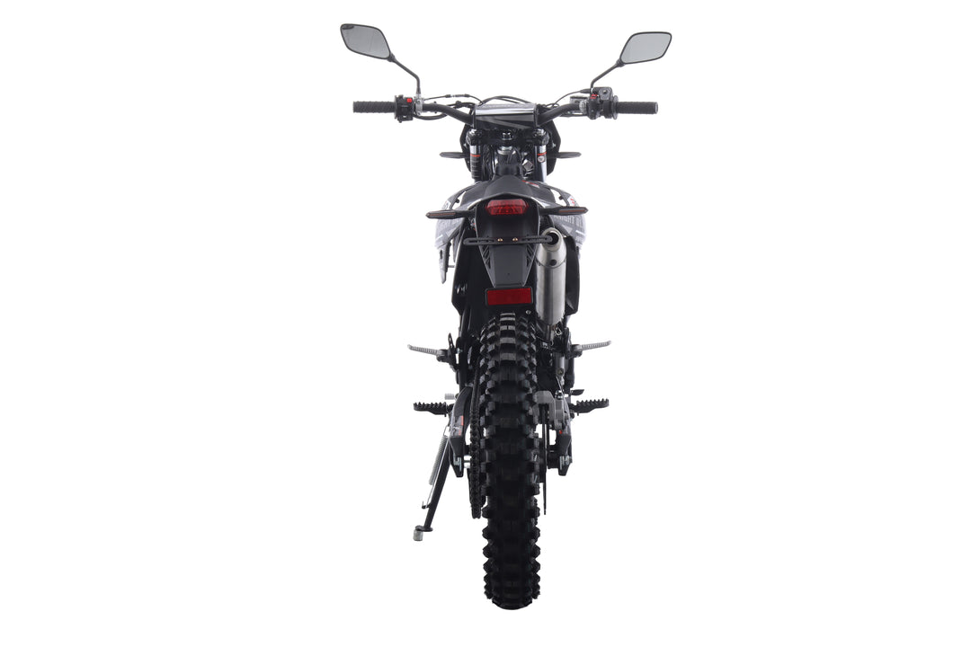 Free Shipping! X-PRO Knight DLX 250 Dirt Bike with All Lights and 5-Speed Manual Transmission, Electric/Kick Start! Big 21in/18in Wheels! Zongshen Brand Engine!