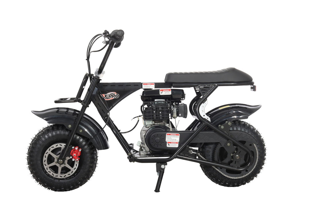 Free Shipping! X-PRO Falcon 105cc 4-Stroke Mini Dirt Bike for Kids, 6in Wheels, Up to 22Mph, Weight Support 165 LBS!