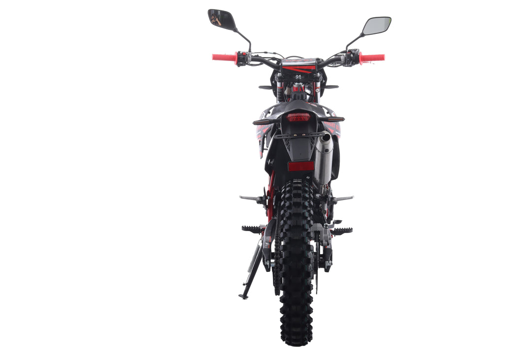 Free Shipping! X-PRO Knight DLX 250 Dirt Bike with All Lights and 5-Speed Manual Transmission, Electric/Kick Start! Big 21in/18in Wheels! Zongshen Brand Engine!