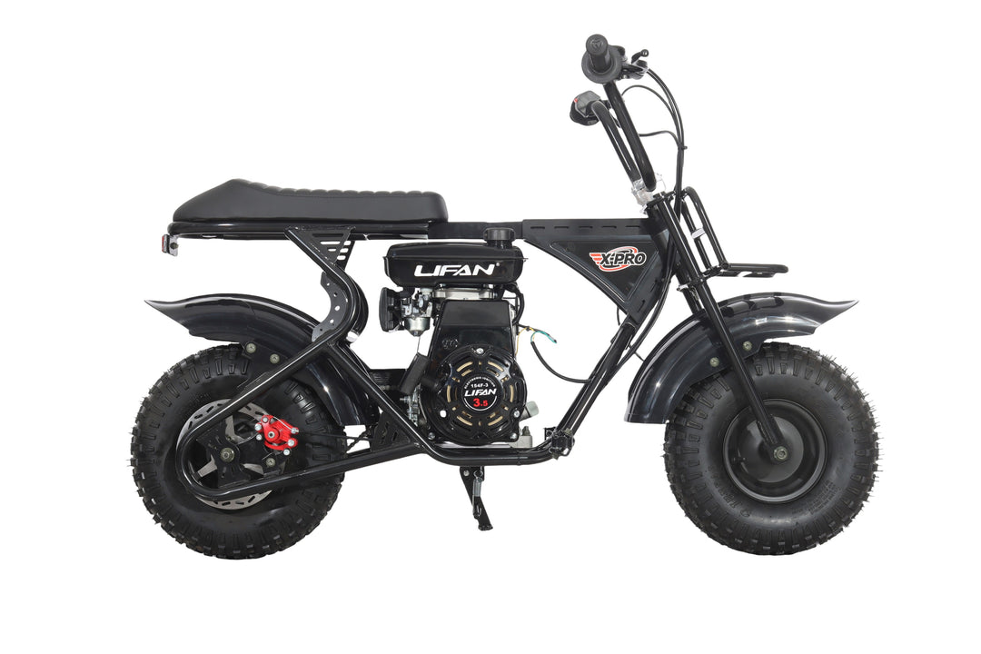 Free Shipping! X-PRO Falcon 105cc 4-Stroke Mini Dirt Bike for Kids, 6in Wheels, Up to 22Mph, Weight Support 165 LBS!