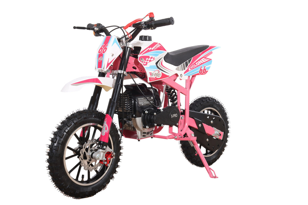 Free Shipping! X-PRO Cyclone 40cc Mini Dirt Bike With Hand Pull Start! Chain Drive, Disc Brakes!