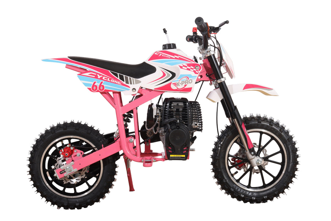 Free Shipping! X-PRO Cyclone 40cc Mini Dirt Bike With Hand Pull Start! Chain Drive, Disc Brakes!