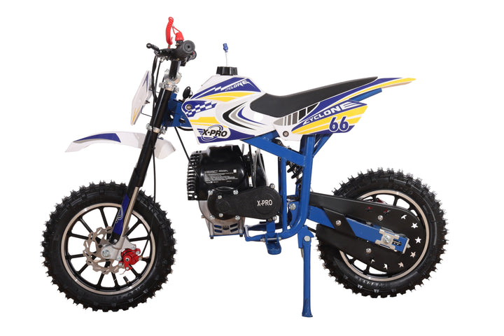 Free Shipping! X-PRO Cyclone 40cc Mini Dirt Bike With Hand Pull Start! Chain Drive, Disc Brakes!