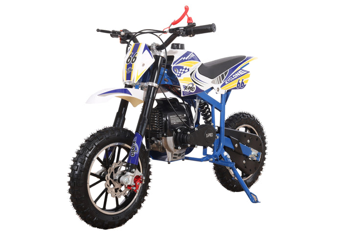 Free Shipping! X-PRO Cyclone 40cc Mini Dirt Bike With Hand Pull Start! Chain Drive, Disc Brakes!