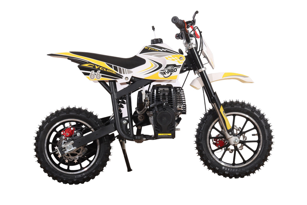 Free Shipping! X-PRO Cyclone 40cc Mini Dirt Bike With Hand Pull Start! Chain Drive, Disc Brakes!