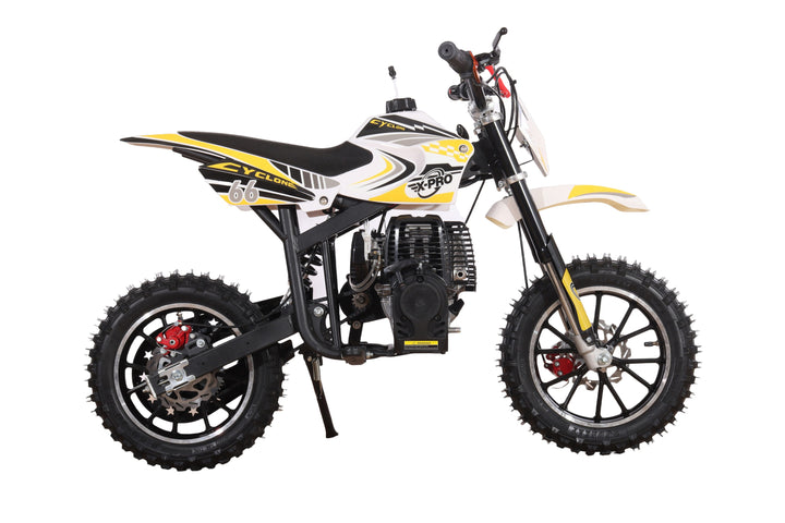 Free Shipping! X-PRO Cyclone 40cc Mini Dirt Bike With Hand Pull Start! Chain Drive, Disc Brakes!
