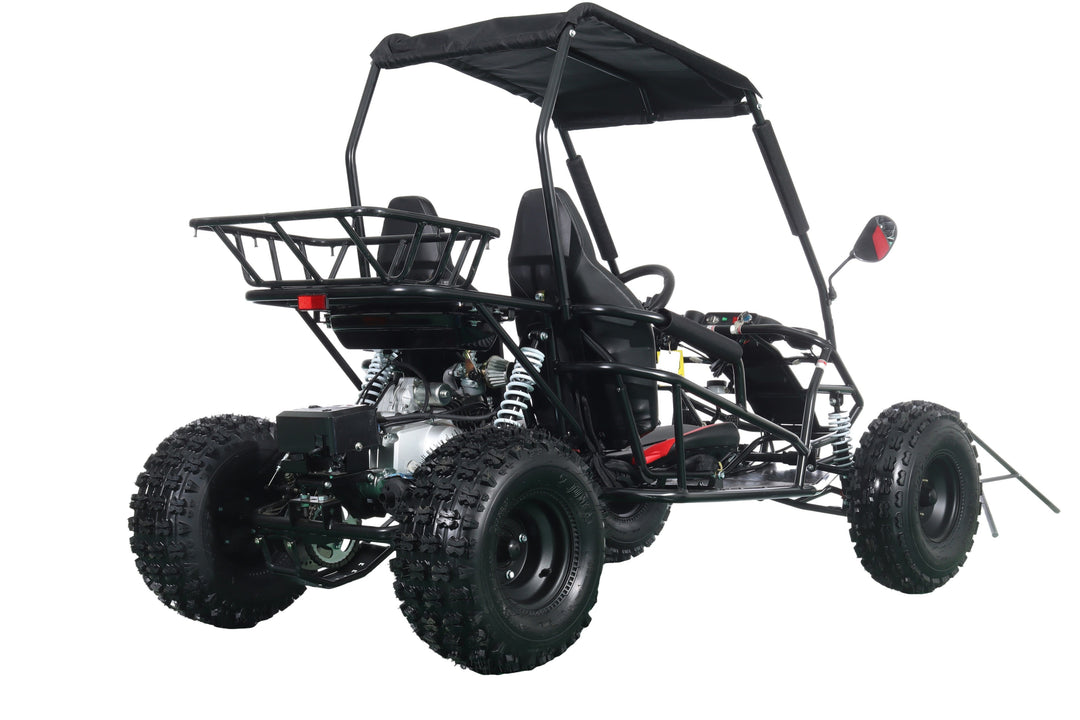 Free Shipping! X-PRO Rover 150 Go Kart with 3-Speed Semi-Automatic Transmission w/Reverse, LED Headlights, Big 19in/18in Wheels!
