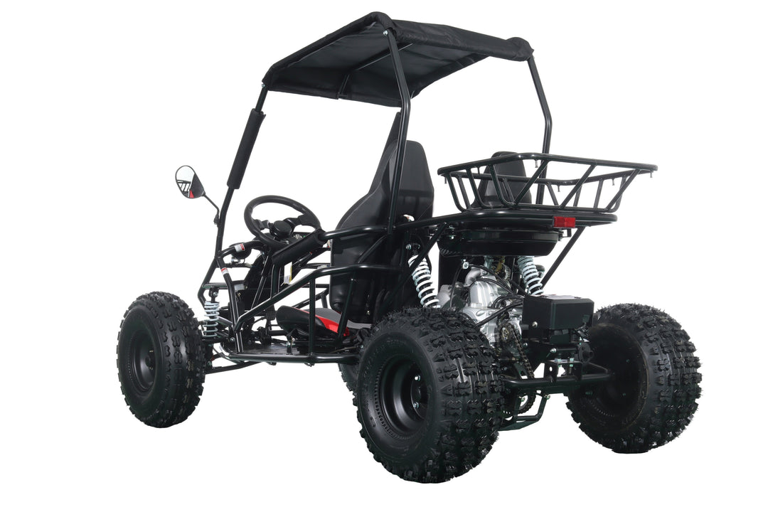 Free Shipping! X-PRO Rover 150 Go Kart with 3-Speed Semi-Automatic Transmission w/Reverse, LED Headlights, Big 19in/18in Wheels!