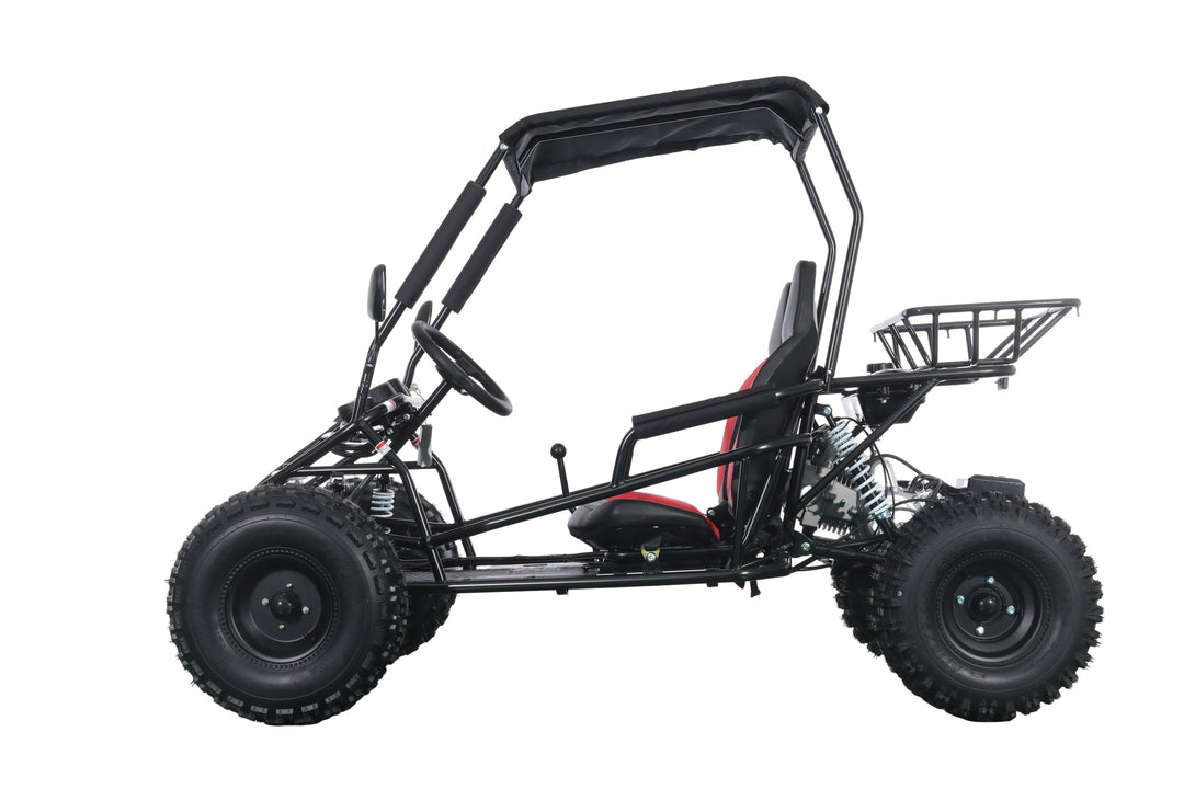 Free Shipping! X-PRO Rover 150 Go Kart with 3-Speed Semi-Automatic Transmission w/Reverse, LED Headlights, Big 19in/18in Wheels!