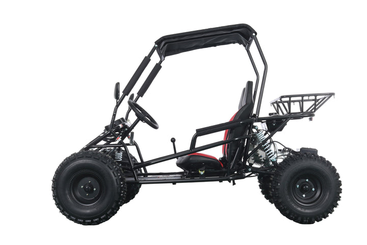 Free Shipping! X-PRO Rover 150 Go Kart with 3-Speed Semi-Automatic Transmission w/Reverse, LED Headlights, Big 19in/18in Wheels!