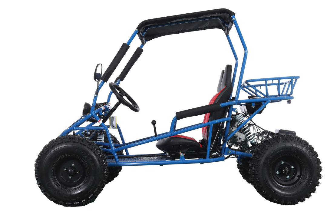 Free Shipping! X-PRO Rover 150 Go Kart with 3-Speed Semi-Automatic Transmission w/Reverse, LED Headlights, Big 19in/18in Wheels!
