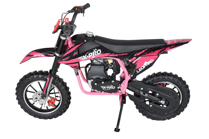 Free Shipping! X-PRO Leopard Mini Dirt Bike, Gas Power 4 Stroke Dirt Bike! 40CC Pit Bike, Pull Start, 10in Wheels!