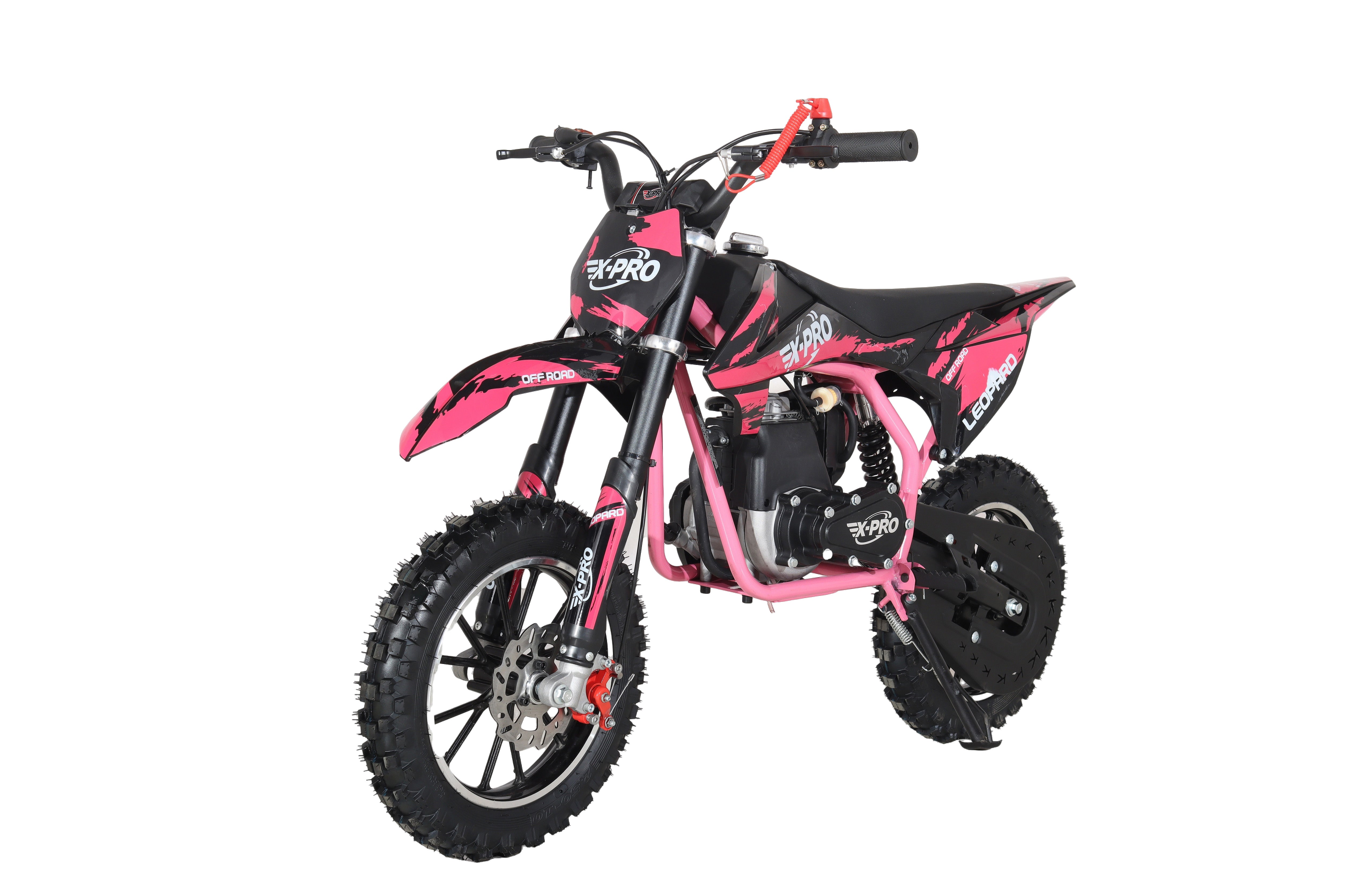 Free Shipping!X-PRO Leopard Mini Dirt Bike, Gas Power 4 Stroke