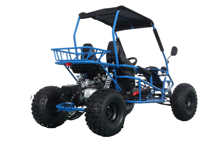 Free Shipping! X-PRO Rover 150 Go Kart with 3-Speed Semi-Automatic Transmission w/Reverse, LED Headlights, Big 19in/18in Wheels!