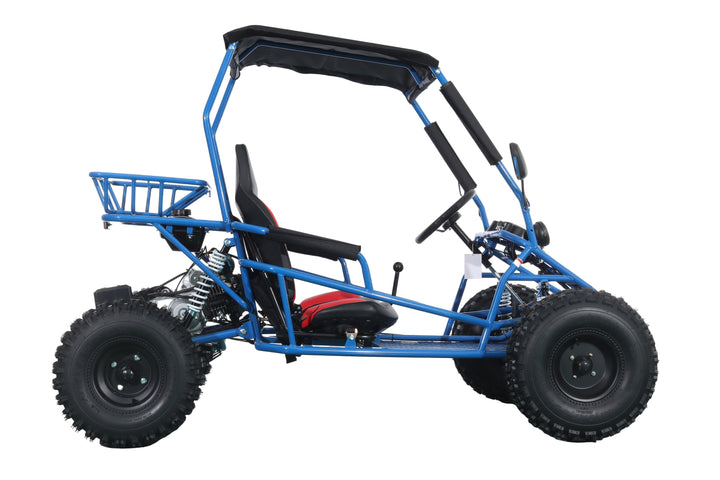 Free Shipping! X-PRO Rover 150 Go Kart with 3-Speed Semi-Automatic Transmission w/Reverse, LED Headlights, Big 19in/18in Wheels!