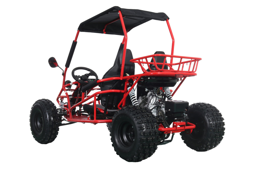 Free Shipping! X-PRO Rover 150 Go Kart with 3-Speed Semi-Automatic Transmission w/Reverse, LED Headlights, Big 19in/18in Wheels!