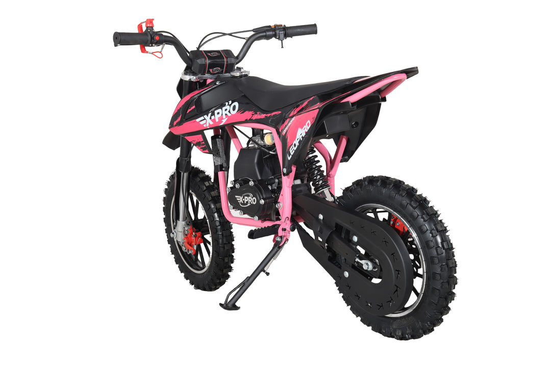 Free Shipping!X-PRO Leopard Mini Dirt Bike, Gas Power 4 Stroke Dirt Bike! 40CC Pit Bike, Pull Start, 10" Wheels!