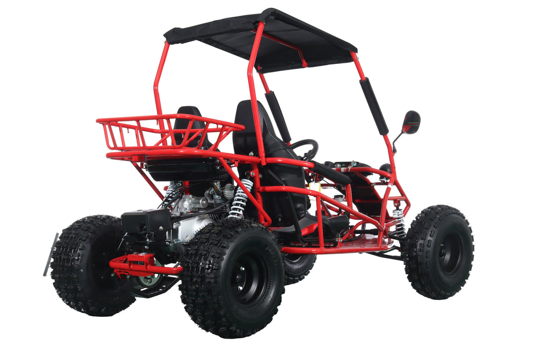 Free Shipping! X-PRO Rover 150 Go Kart with 3-Speed Semi-Automatic Transmission w/Reverse, LED Headlights, Big 19in/18in Wheels!