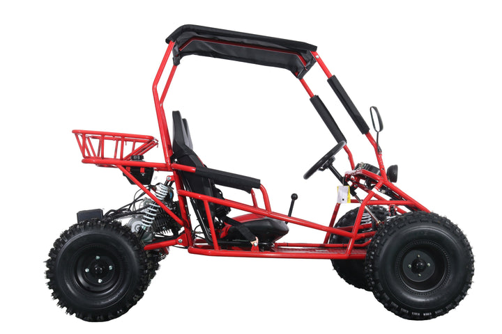 Free Shipping! X-PRO Rover 150 Go Kart with 3-Speed Semi-Automatic Transmission w/Reverse, LED Headlights, Big 19in/18in Wheels!