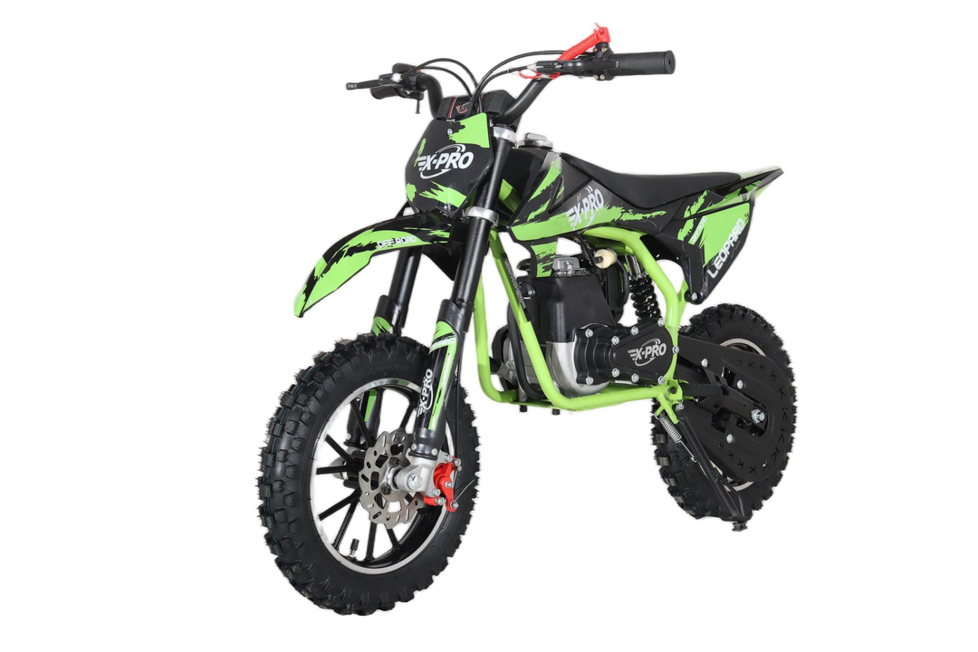 Free Shipping! X-PRO Leopard Mini Dirt Bike, Gas Power 4 Stroke Dirt Bike! 40CC Pit Bike, Pull Start, 10in Wheels!