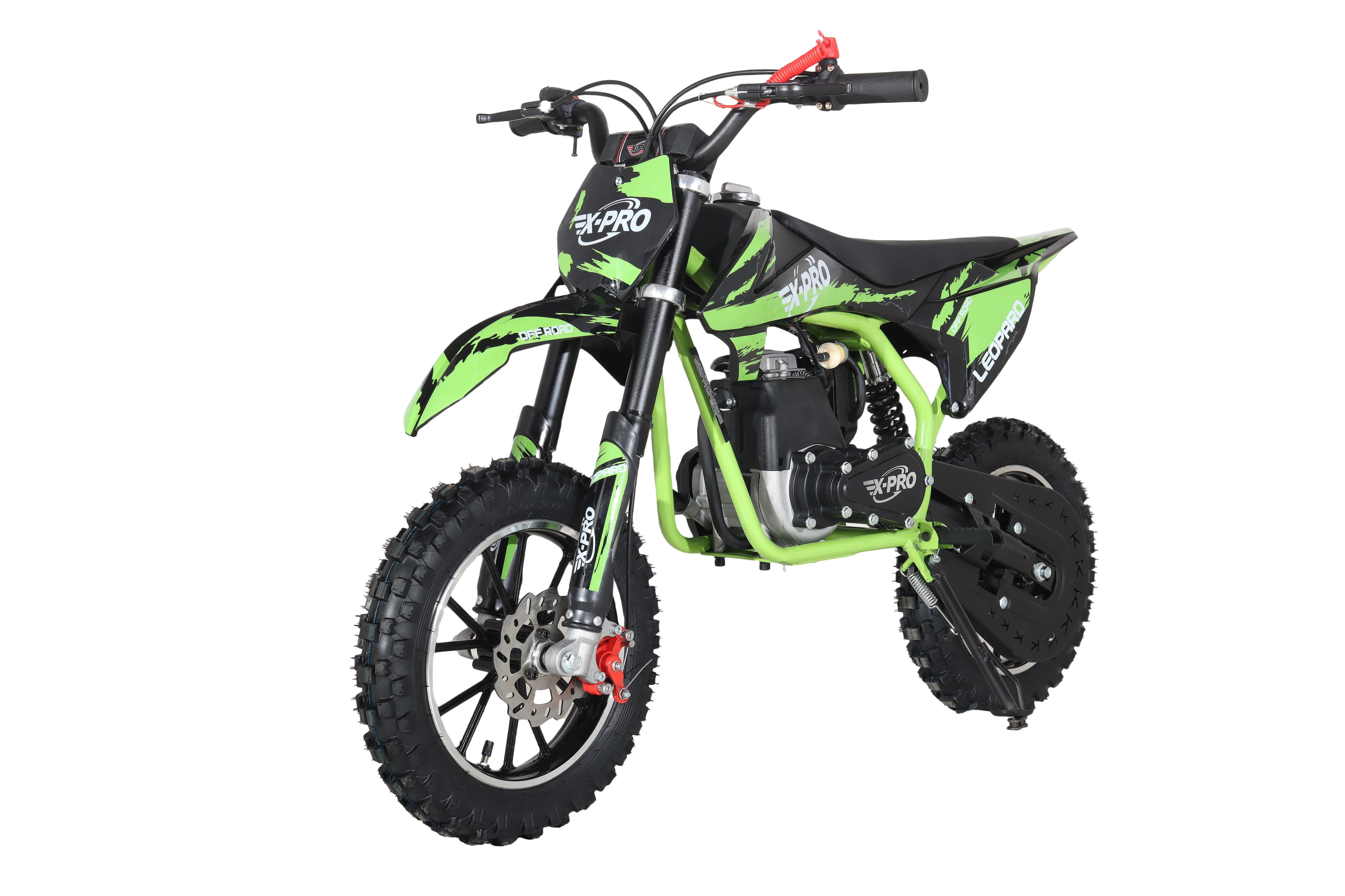 Free Shipping!X-PRO Leopard Mini Dirt Bike, Gas Power 4 Stroke
