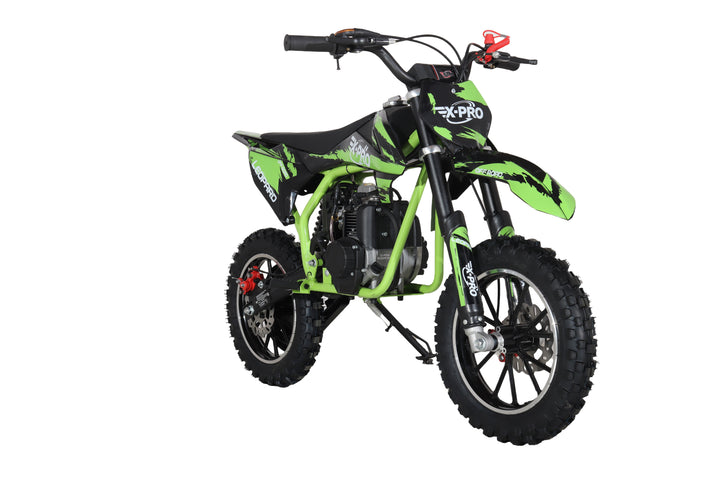 Free Shipping! X-PRO Leopard Mini Dirt Bike, Gas Power 4 Stroke Dirt Bike! 40CC Pit Bike, Pull Start, 10in Wheels!