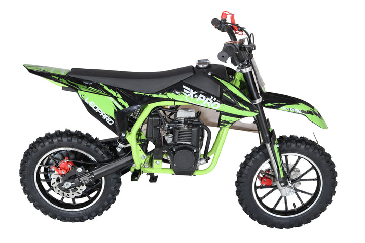 Free Shipping!X-PRO Leopard Mini Dirt Bike, Gas Power 4 Stroke Dirt Bike! 40CC Pit Bike, Pull Start, 10" Wheels!