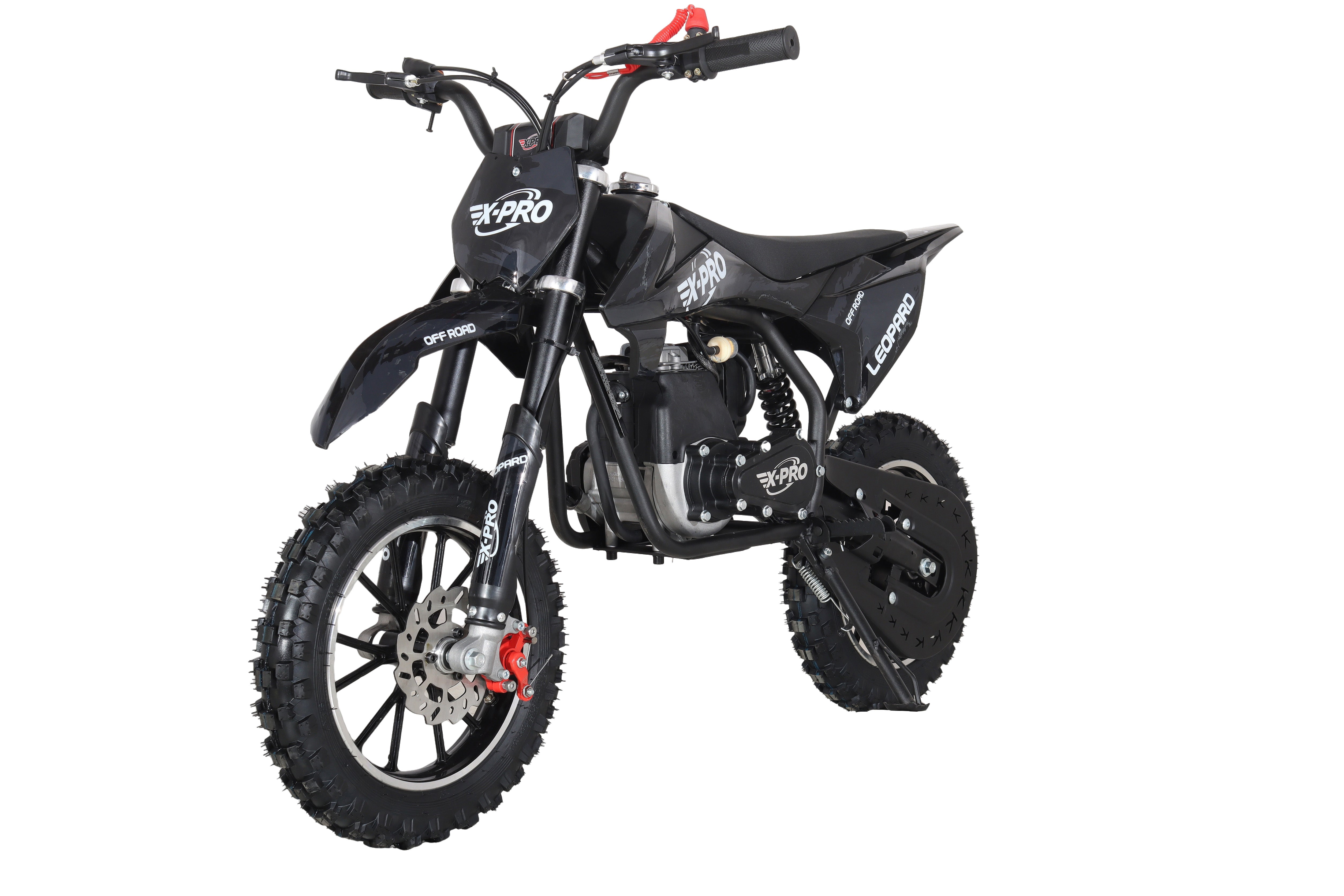 Free Shipping!X-PRO Leopard Mini Dirt Bike, Gas Power 4 Stroke