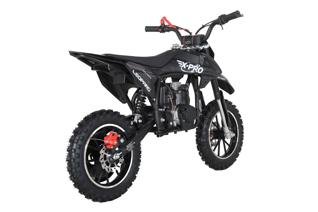 Free Shipping! X-PRO Leopard Mini Dirt Bike, Gas Power 4 Stroke Dirt Bike! 40CC Pit Bike, Pull Start, 10in Wheels!