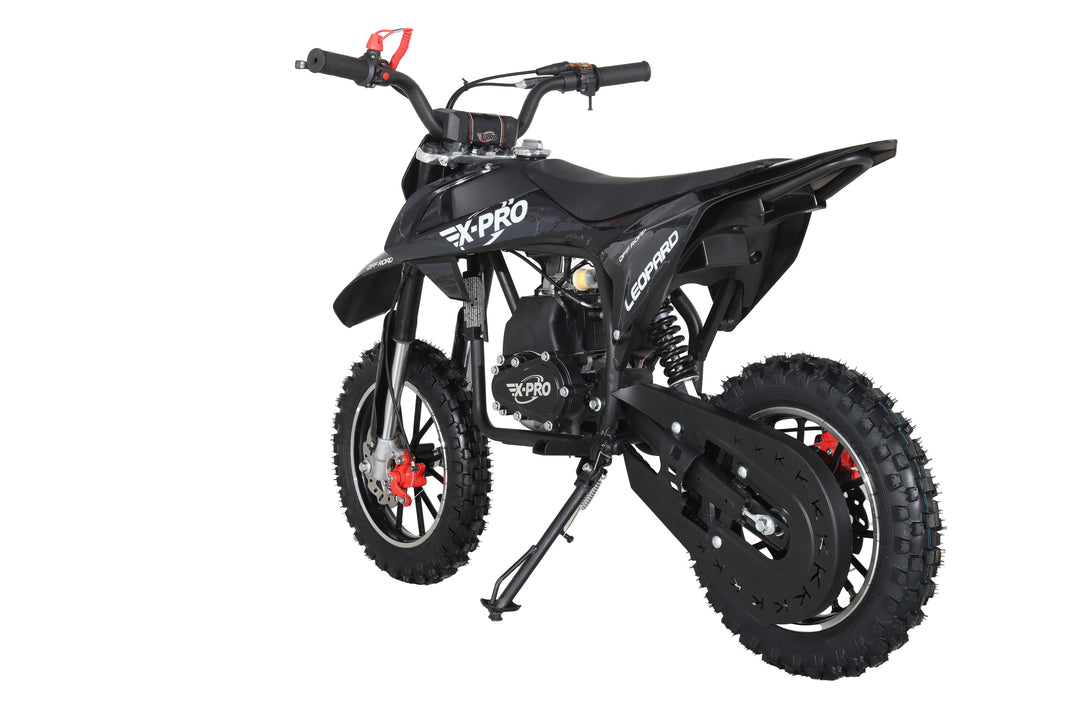 Free Shipping!X-PRO Leopard Mini Dirt Bike, Gas Power 4 Stroke Dirt Bike! 40CC Pit Bike, Pull Start, 10" Wheels!
