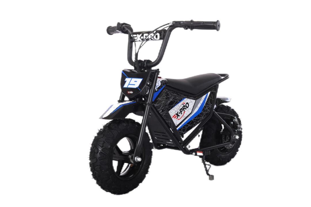 Free Shipping! X-PRO XP250E 250W 24V Electric Dirt Bike with Chain Drive! 6.5in Wheels! Rear Disc Brakes!